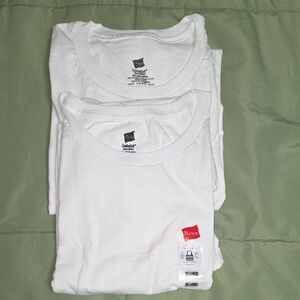 Hanes Men's White ComfortSoft Tee 2pk